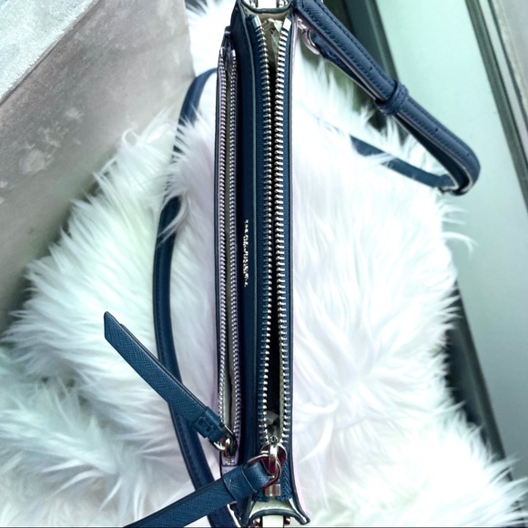 Kate Spade Cameron Lavender & Navy Blue Crossbody - Picture 3 of 7